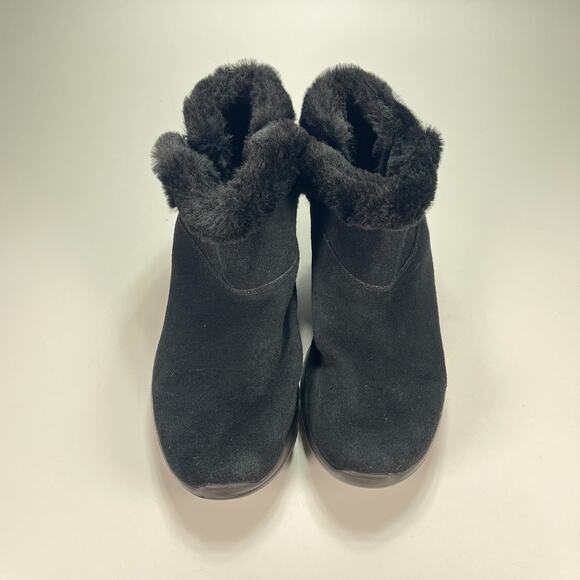 Skechers On The Go Joy Bundle Black Pull On Ankle Boots 15501 Women's Size 8.5 - Picture 3 of 10
